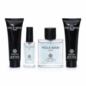 Set cadou bărbați, Hola Man Homme, EDT 60 ml + EDT 20 ml + Gel de duș 60 ml + After Shave Balm 50 ml, GRENOBIL®