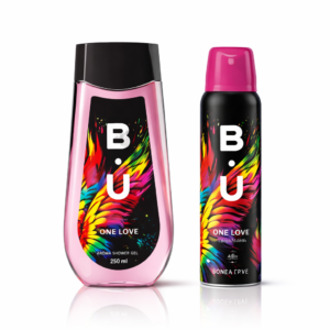 Alternative view of Set cadou femei B.U One Love®, Aroma Shower Gel 250 ml + Deodorant Body Spray 150 ml