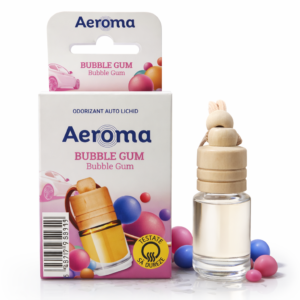 Odorizant auto lichid Aeroma® Bubble Gum, 6 ml – parfum dulce, energizant