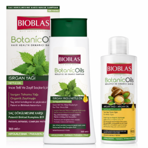 Șampon cu urzică Bioblas BotanicOils, 360 ml + Șampon cu ulei de argan cadou, 150 ml