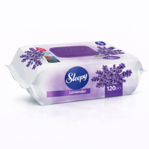 Șervețele umede Sleepy® Lavender, 120 bucăți – curățare delicată și parfum de lavandă