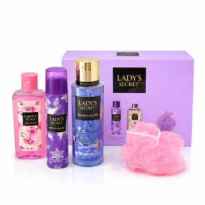Set cadou LADY’S SECRET® – Body Mist, Body Spray, Shower Gel & Burete baie + Borsetă elegantă