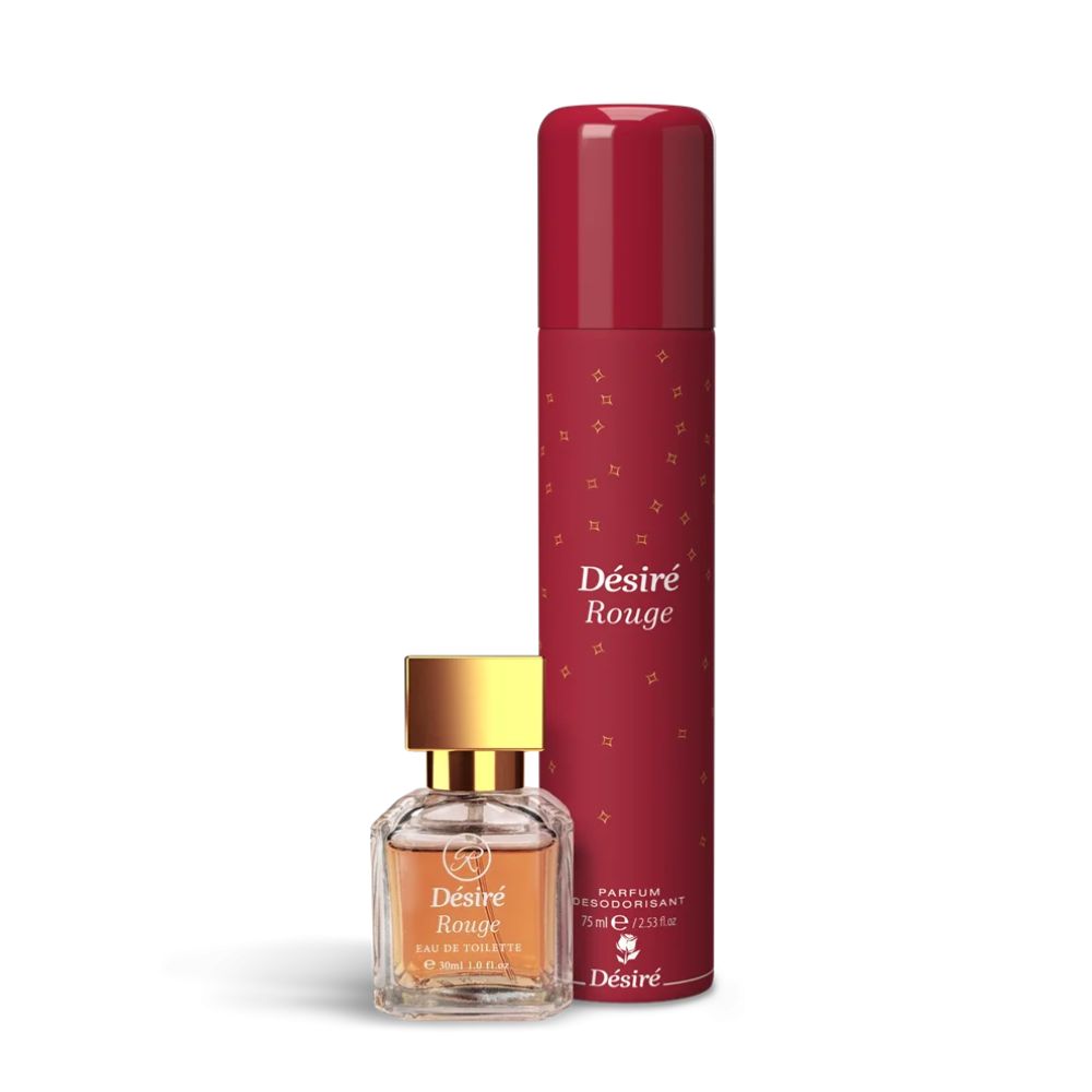Set cadou femei Désiré Rouge – Apă de toaletă 30 ml & Body Spray 75 ml - imagine 2