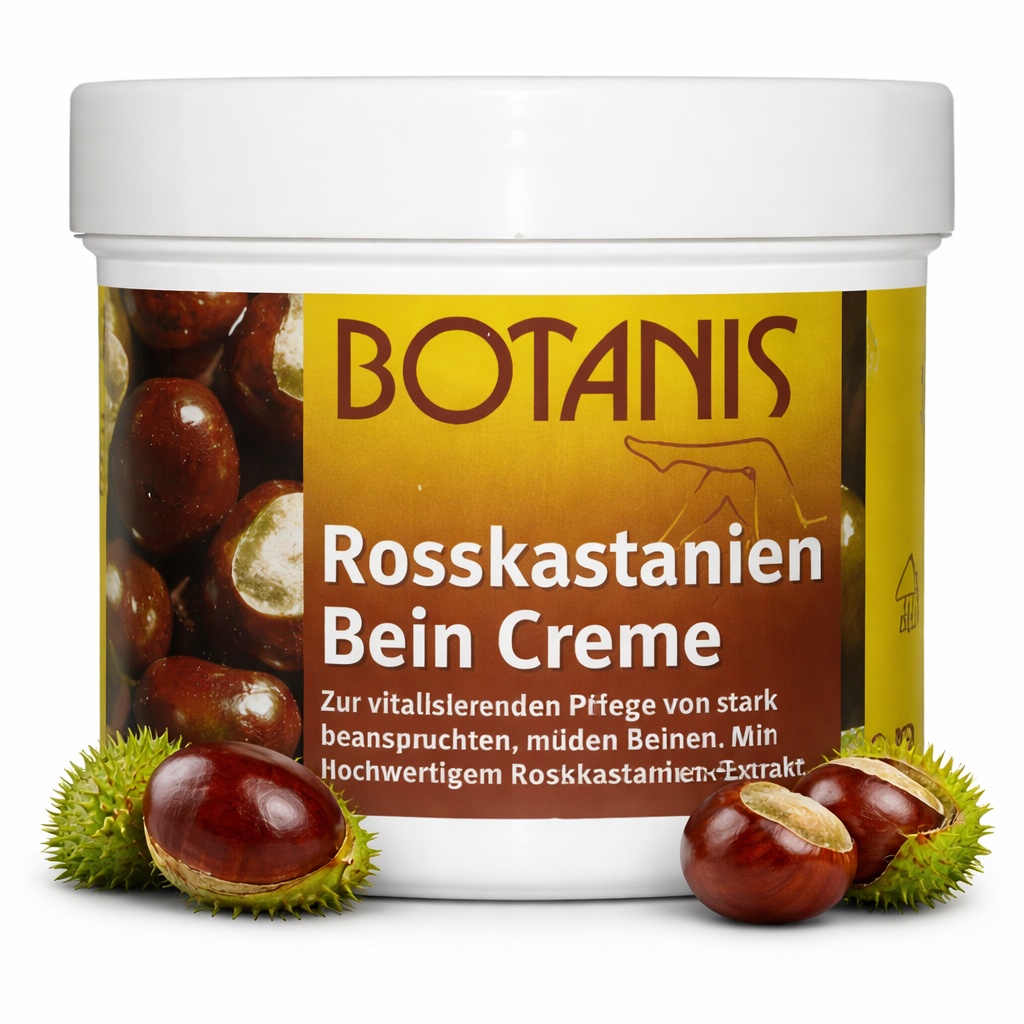 Cremă pentru picioare grele cu extract de castane Rosskastanien Bein Creme, 250 ml, BOTANIS® - imagine 3