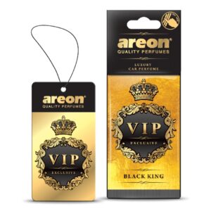 Odorizant auto Areon® VIP Exclusive Black King – parfum premium, tip card, aromă intensă
