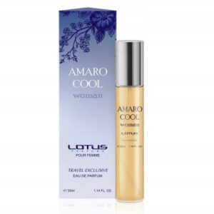 Apă de parfum LOTUS Amaro Cool Woman Travel pentru femei, EDP, 33 ml
