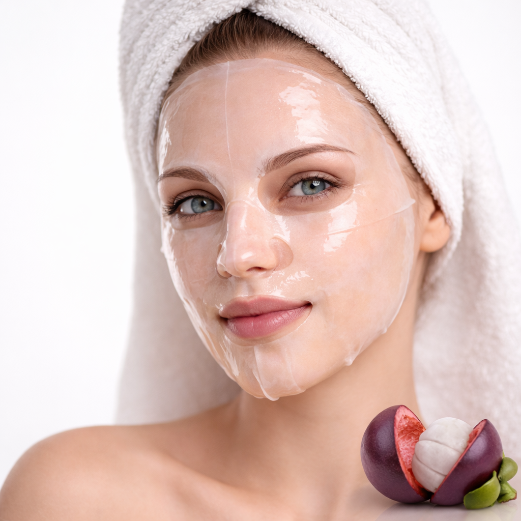 Mască facială Elen Cosmetics® cu Mangostan și Acid Hialuronic, hidratare intensivă și revitalizare - imagine 2