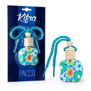Odorizant auto lichid Kifra® PACCO, design floral, parfum pentru mașină