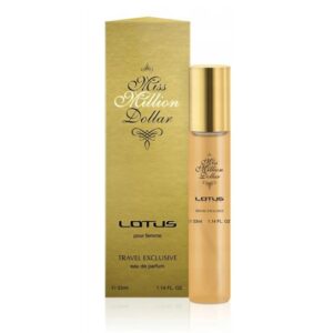 Apă de parfum LOTUS Miss Million Dollar Travel pentru femei, EDP, 33 ml