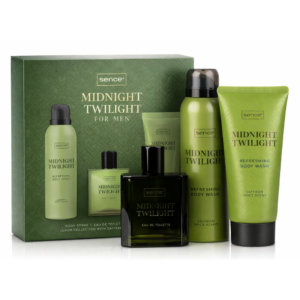 Set cadou bărbați Midnight Twilight, Eau de Toilette + Body Spray + Body Wash, SENCE®