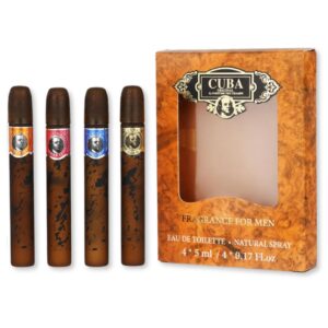 Set parfumuri bărbătești în miniatură, Cuba Paris Miniatures, EDT, 4x5ml