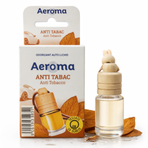 Odorizant auto lichid Aeroma® Anti Tabac, 6 ml – elimină mirosul de tutun și reîmprospătează aerul