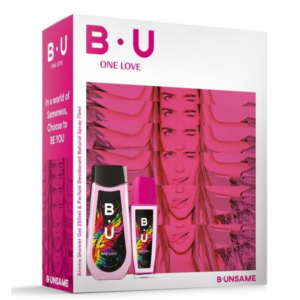 Set cadou femei B.U One Love®, Shower Gel 250 ml + Parfum Deodorant Natural Spray 75 ml
