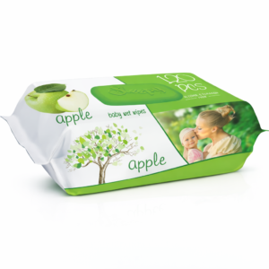 Șervețele umede Sleepy® Apple, 120 bucăți – curățare delicată și prospețime cu parfum de măr