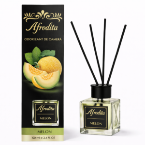 Odorizant de cameră cu bețișoare, Afrodita Melon, 100 ml