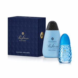 Set cadou bărbăți Pino Silvestre Blue Forest, Eau de Toilette 75 ml + Doccia Shampoo 400 ml