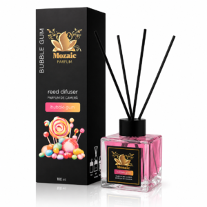 Odorizant de cameră cu bețișoare, Mozaic Bubble Gum, 100 ml