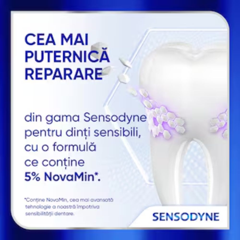 Set 2x75ml pastă de dinți Sensodyne Clinical Repair Active White - imagine 2