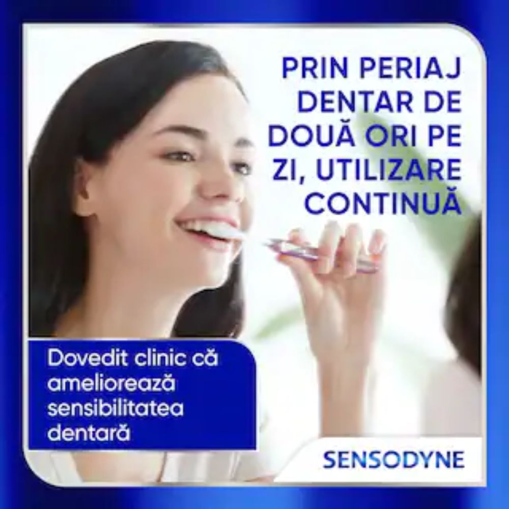 Set 2x75ml pastă de dinți Sensodyne Clinical Repair Active White - imagine 3