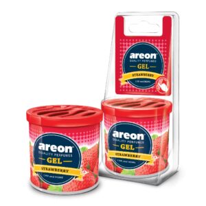 Odorizant solid pentru casă și mașină, AREON GEL Strawberry, 80 g