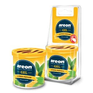 Odorizant solid pentru casă și mașină, AREON GEL Citrus Squash, 80 g