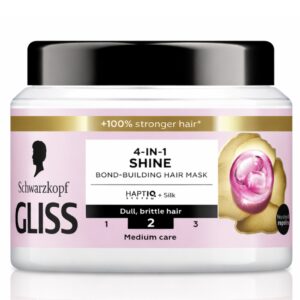 Mască de păr Schwarzkopf Gliss 4-in-1 Shine Bond-Building, 400 ml