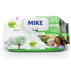 Șervețele umede pentru bebeluși, WhiteDay Apple, 120 bucăți, MIKE®