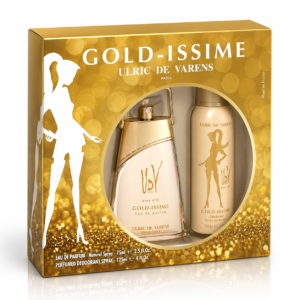Alternative view of Set cadou femei 2 piese Ulric de Varens Gold-Issime®, Apă de parfum 75 ml + Deodorant 125 ml