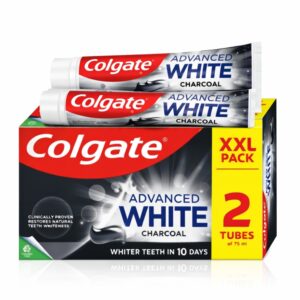 Set 2 x Pastă de dinți Colgate Advanced White Charcoal, 75 ml