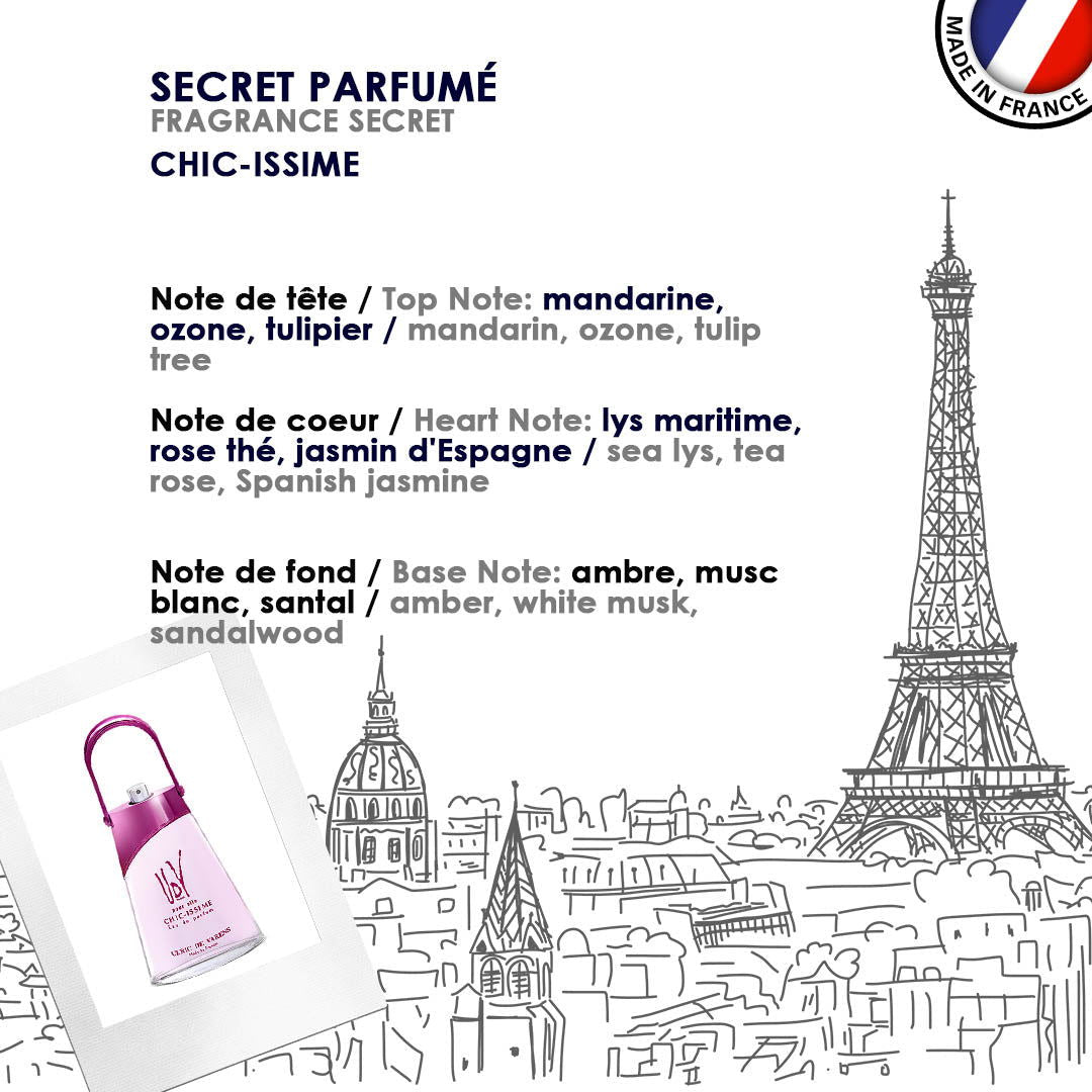 Set cadou femei Ulric de Varens Chic-Issime®, Apă de parfum 75 ml + Deodorant 125 ml - imagine 3