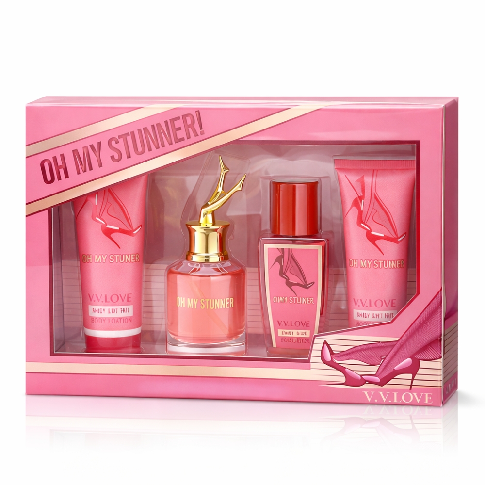 Set cosmetice cadou pentru femei, Oh My Stunner!, 4 piese, V.V.LOVE® - imagine 3