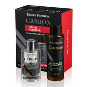 Set îngrijire bărbați Doctor Fiterman® Carbon Urban Men Care – after shave 100 ml + gel duș & șampon 250 ml