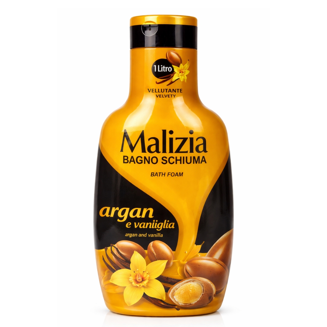 Spumant de baie Malizia cu Argan și Vanilie, 1 L - imagine 3