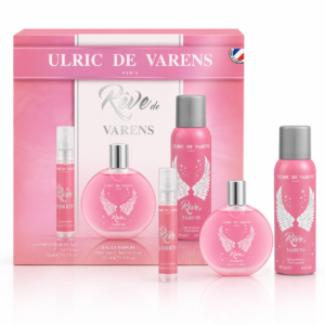 Set cadou femei Rêve de Varens®, Apă de parfum 50 ml + Deodorant 125 ml + Mini spray 20 ml, Ulric de Varens®