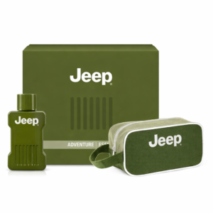 Set cadou Jeep Adventure Essentials – Apă de toaletă EDT 100 ml & Borsetă