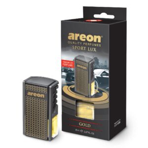 Odorizant auto ventilație AREON Sport Lux Gold, parfum premium, 8 ml