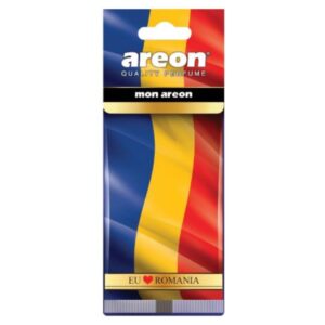 Odorizant auto tip card AREON Mon Areon – EU Love Romania (Black Crystal)