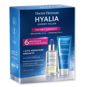 Set îngrijire față Doctor Fiterman Hyalia Expert Filler – ser antirid 30 ml + cremă de zi 50 ml
