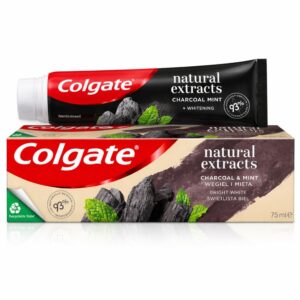 Pastă de dinți Colgate cu extract natural de Cărbune activ & Mentă, 75 ml
