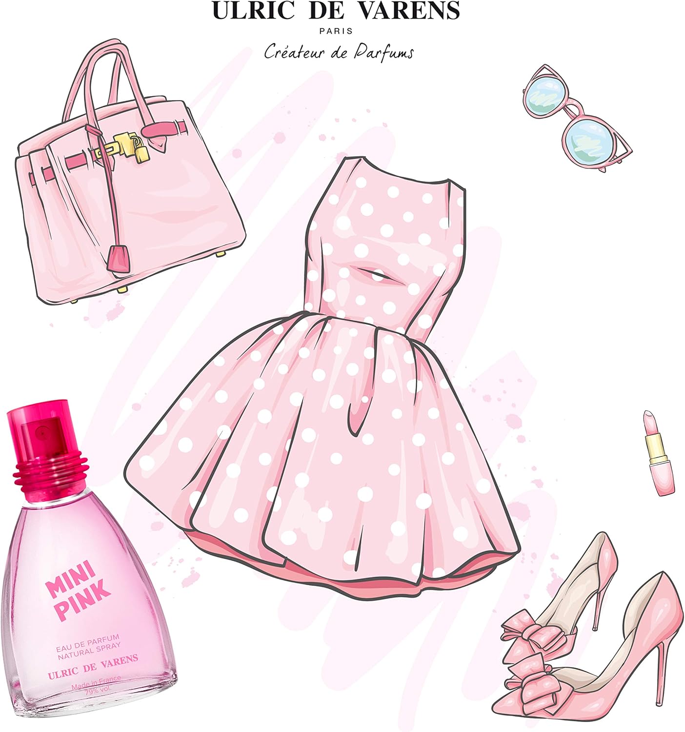 Apă de parfum pentru femei Mini Pink, EDP, 25 ml, Ulric de Varens® - imagine 6