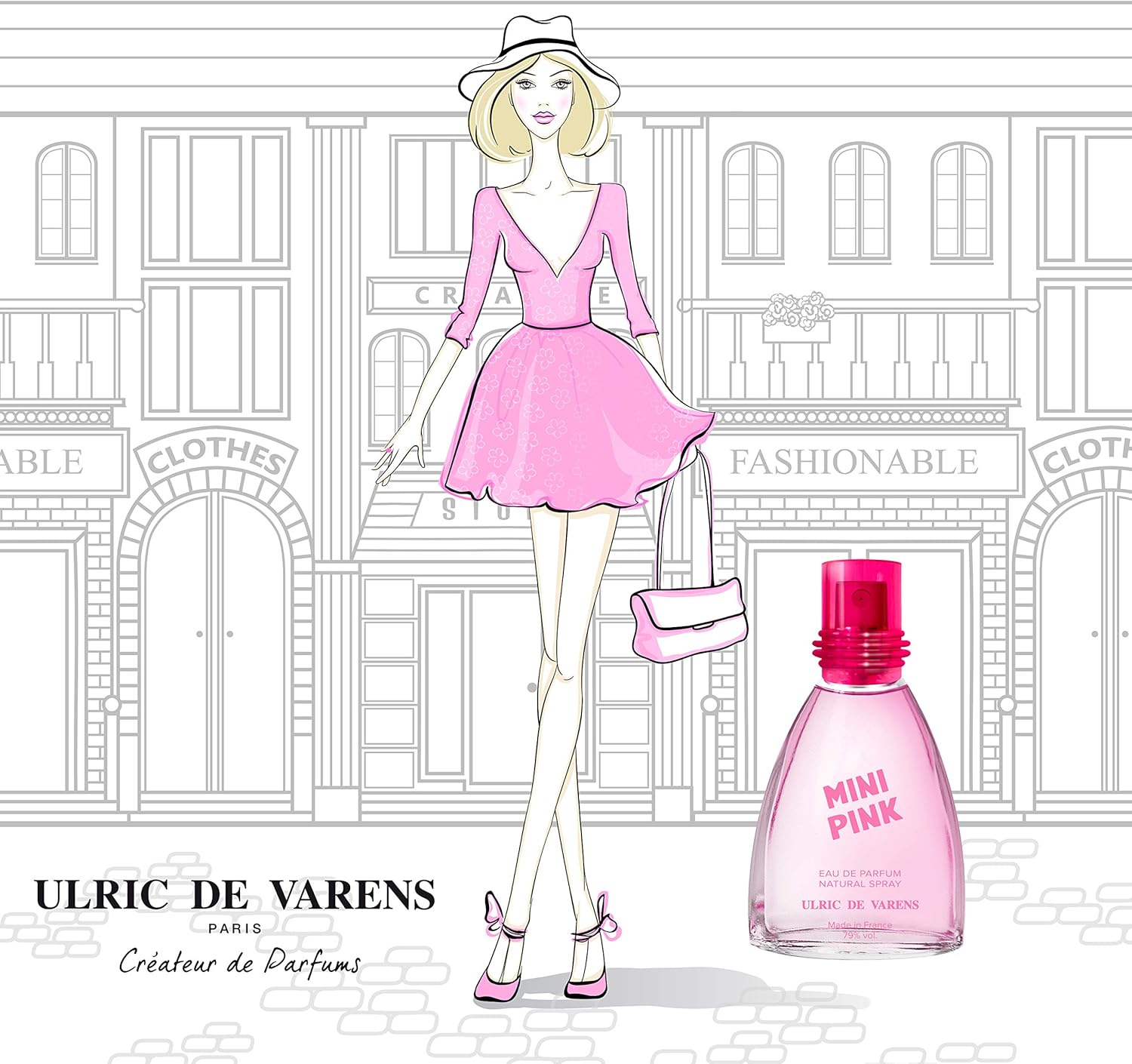 Apă de parfum pentru femei Mini Pink, EDP, 25 ml, Ulric de Varens® - imagine 7