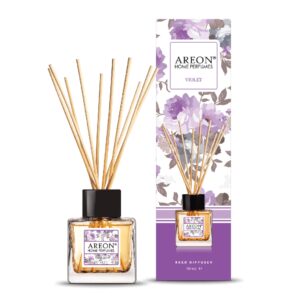 Odorizant de cameră cu bețișoare Areon Home Perfumes Violet, 50ml