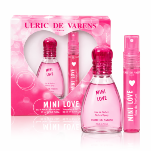 Set cadou femei Mini Love, Apă de parfum 25 ml + Spray de geantă 20 ml, Ulric de Varens®