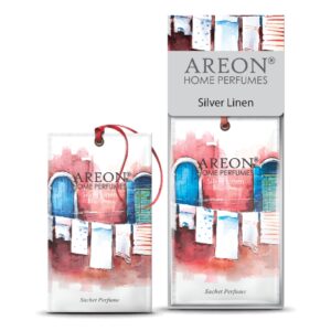Odorizant dulap, plic cu granule parfumate Areon Silver Linen