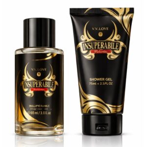 Alternative view of Set cadou pentru bărbați Insuperabile, Spray corp 90 ml + gel de duș 75 ml, V.V.LOVE®
