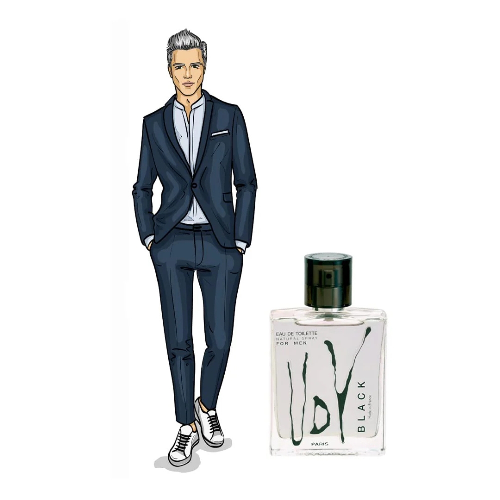 Apă de toaletă pentru bărbați UDV Black, 60 ml, Ulric de Varens® - imagine 3