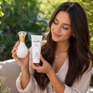 Alternative view of Set cadou pentru femei Golden Dew, Apă de parfum 50 ml + Loțiune de corp 50 ml, V.V.LOVE®
