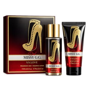 Set cadou femei Missy GG Red, parfum și loțiune de corp, V.V.LOVE®