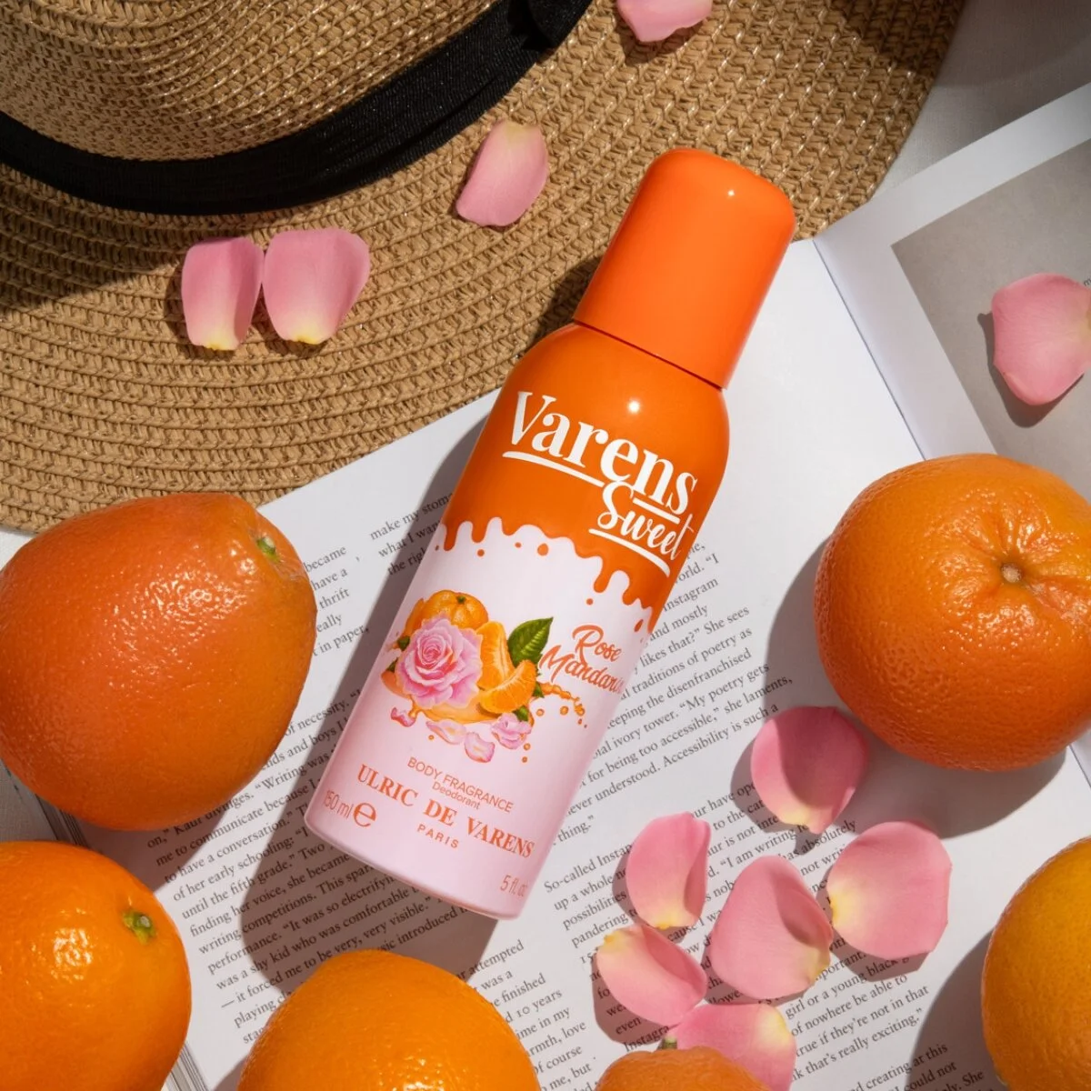 Deodorant spray pentru femei Ulric de Varens Sweet Rose Mandarine, 150 ml - imagine 3