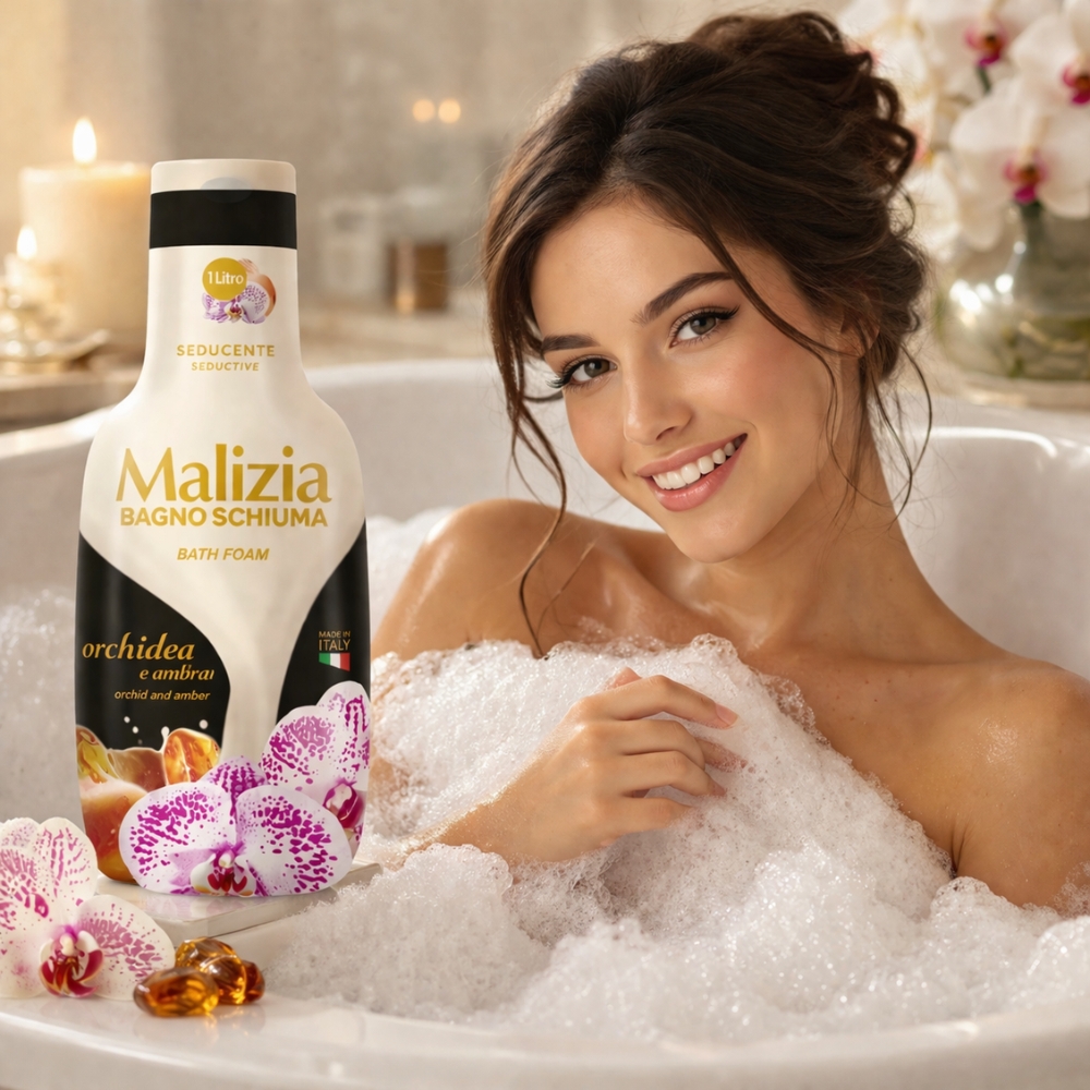 Spumant de baie Malizia cu Orhidee și Ambră, 1 L - imagine 2